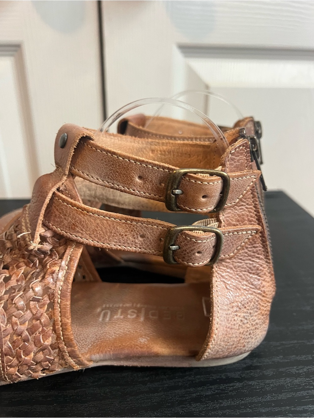 Bed Stu Leather Capriana Tan Sandals Size 8.5 - Picture 3 of 16